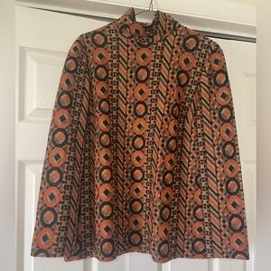Vintage boxy graphic print long sleeve top